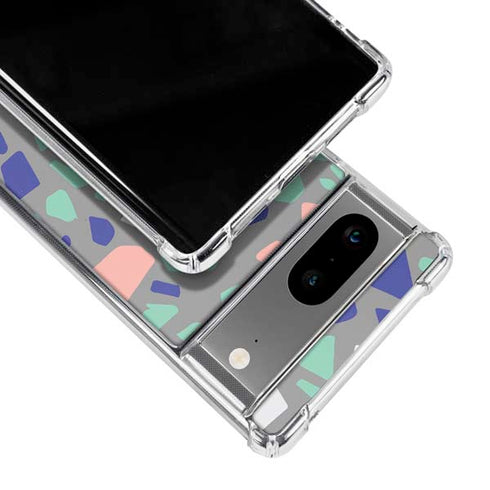 Cement Terrazzo Google Pixel 8 Clear Case